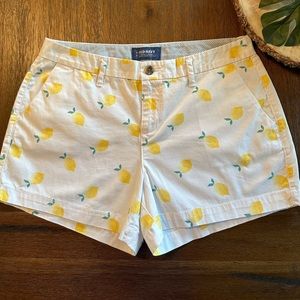 Old Navy everyday lemon print shorts size4